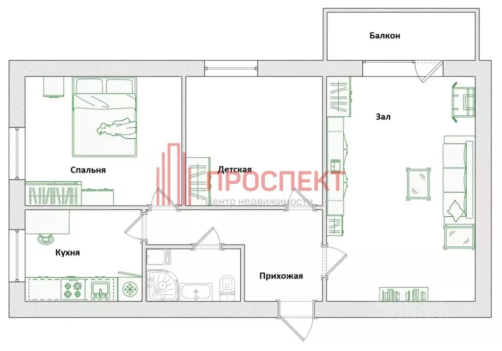 3-к кв. Пензенская область, Пенза проезд 3-й Лобачевского, 4 (61.2 м) - Фото 2