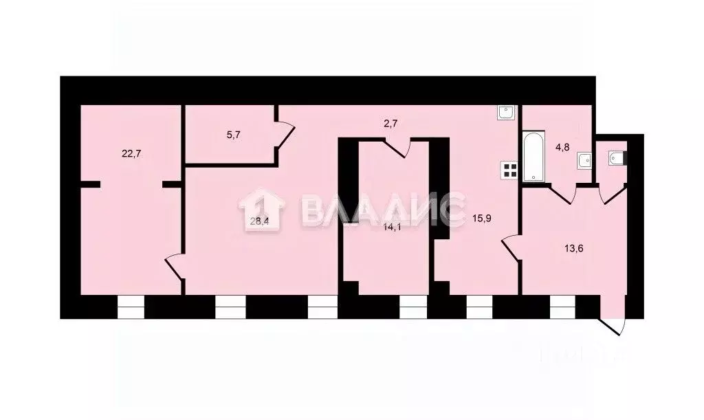 3-к кв. Санкт-Петербург Московский просп., 20 (109.3 м) - Фото 2