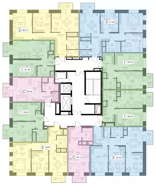 3-к кв. Нижегородская область, Нижний Новгород 15-й кв-л, Анкор жилой ... - Фото 1