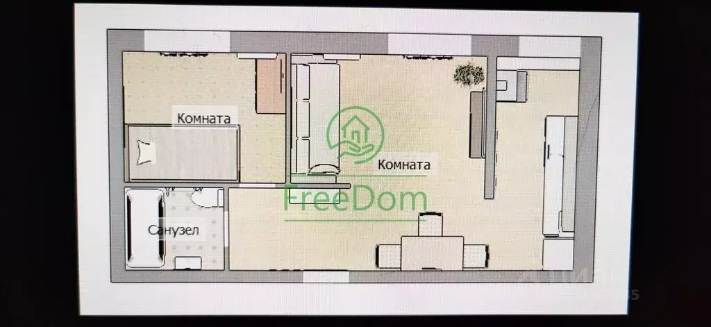 2-к кв. Белгородская область, Белгород ул. Щорса, 16 (34.1 м) - Фото 1