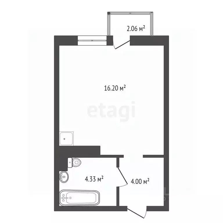 Студия Красноярский край, Красноярск ул. Петра Подзолкова, 20 (30.8 м) - Фото 2