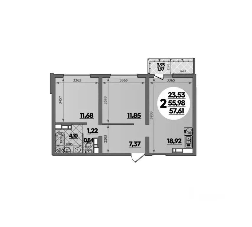 2-к кв. Краснодарский край, Новороссийск ул. Имени Владимира Бута, ... - Фото 1