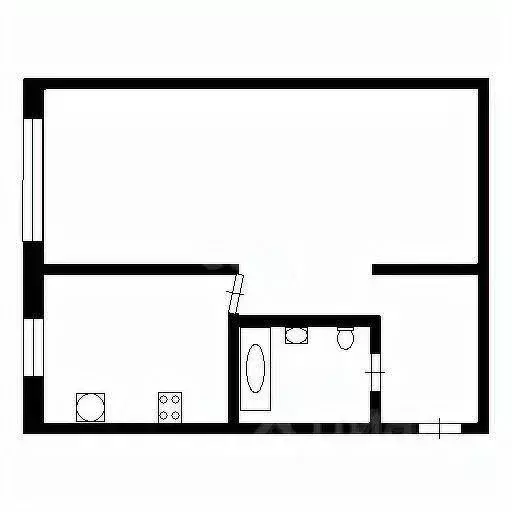 1-к кв. Татарстан, Казань ул. Водников, 56 (35.0 м) - Фото 2