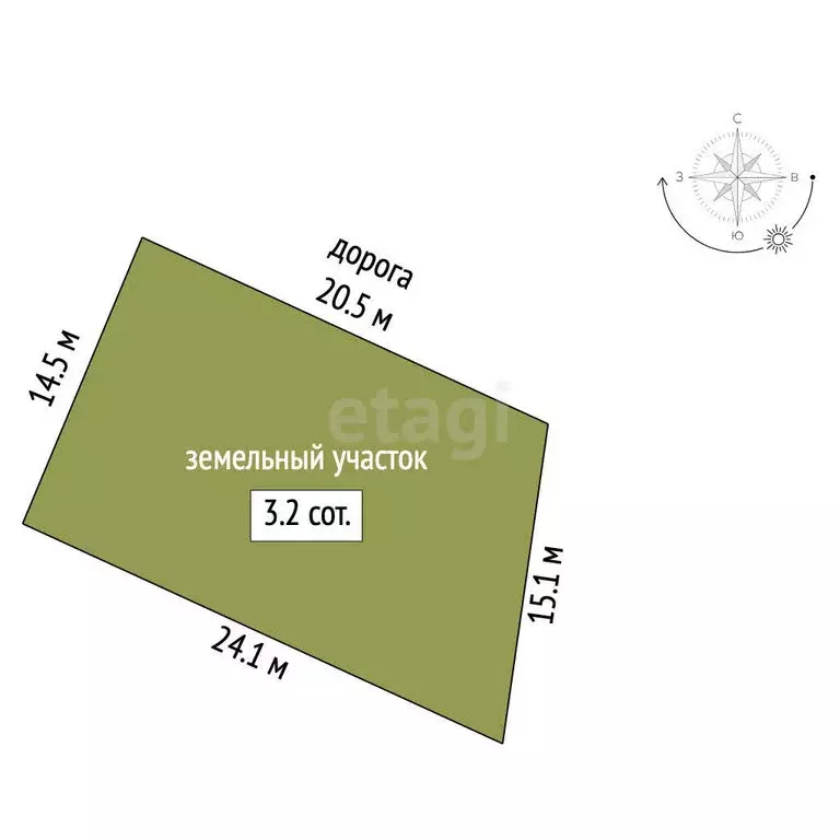 Участок в Челядиново, улица Гагарина (3.2 м) - Фото 1
