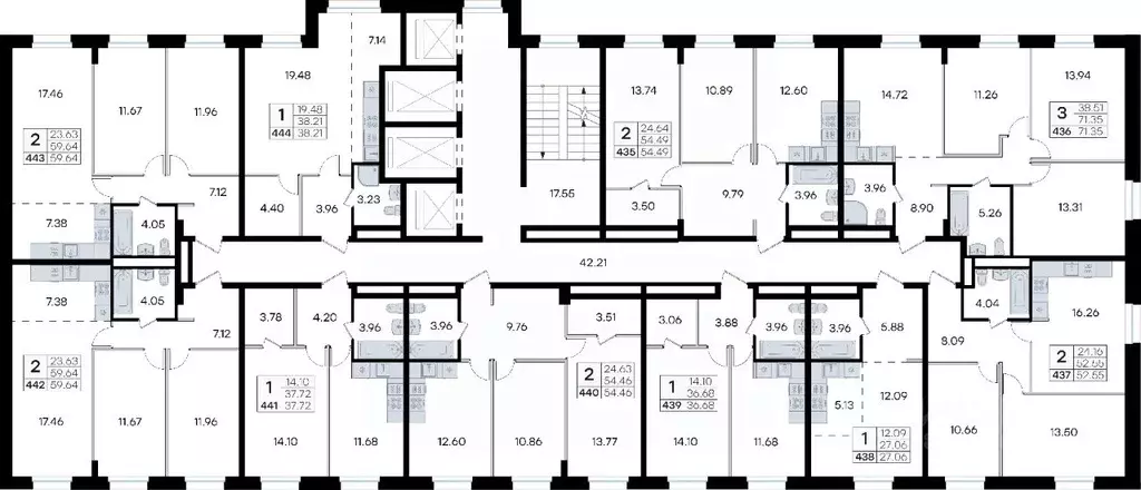 3-к кв. Приморский край, Владивосток ул. Тухачевского, 80 (71.35 м) - Фото 2