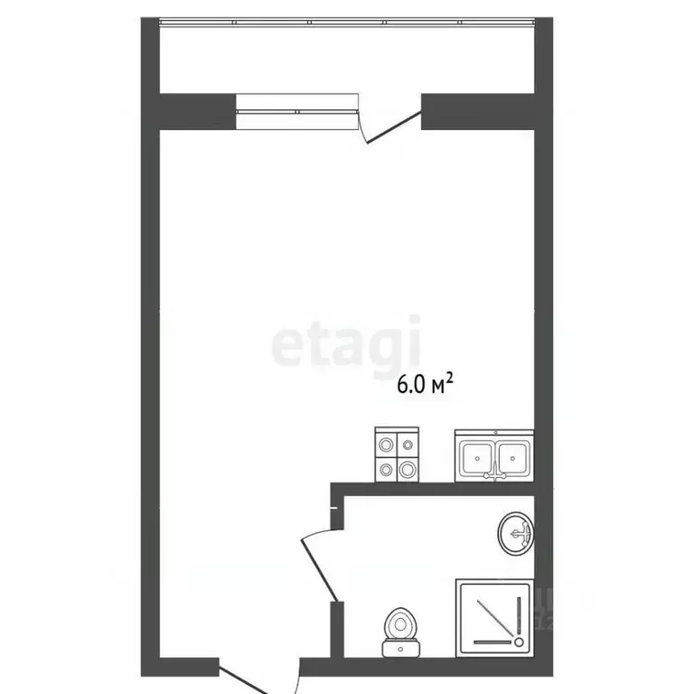Студия Москва Новоостаповская ул., 20 (23.5 м) - Фото 2