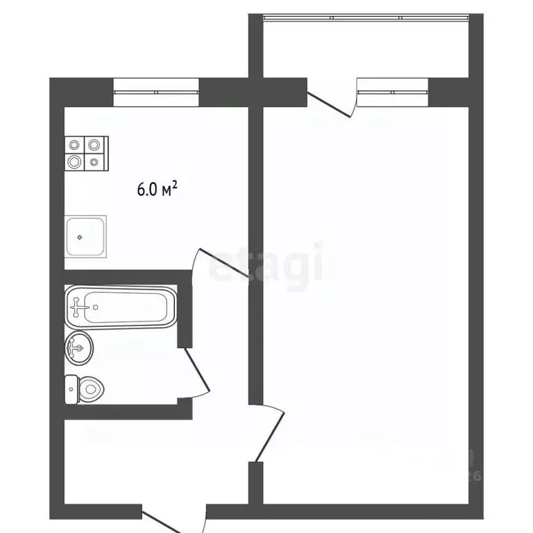 1-к кв. Московская область, Химки ул. Кирова, 15 (32.9 м) - Фото 2