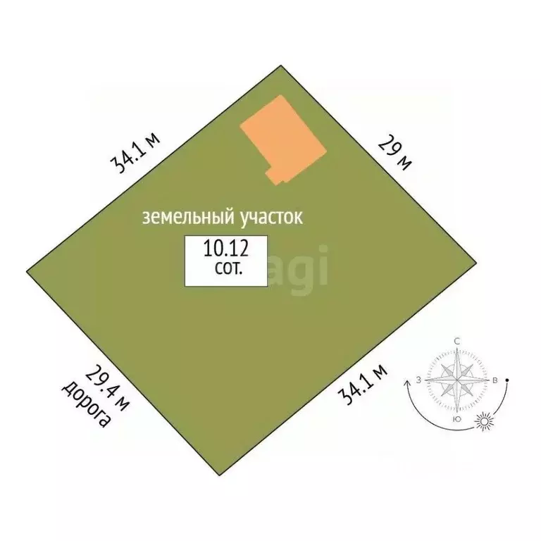 Дом в Томская область, Томский район, Зоркальцевское с/пос, д. ... - Фото 1