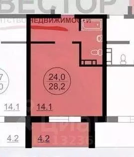Студия Челябинская область, Челябинск ул. Петра Столыпина, 7 (28.2 м) - Фото 1