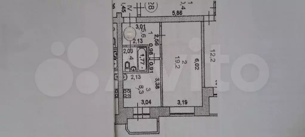 1-к. квартира, 37,4 м, 3/5 эт. - Фото 0