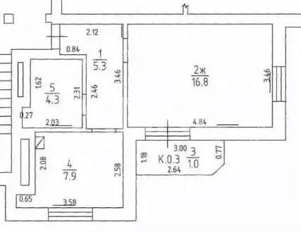 1-к кв. Калининградская область, Калининград ул. Дзержинского, 98 ... - Фото 2