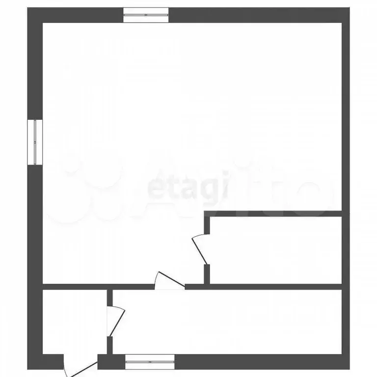 1-к. квартира, 21,5 м, 2/2 эт. - Фото 0