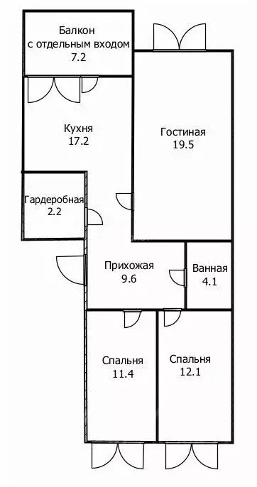 3-к кв. Ульяновская область, Ульяновск ул. Защитников Отечества, 17 ... - Фото 1