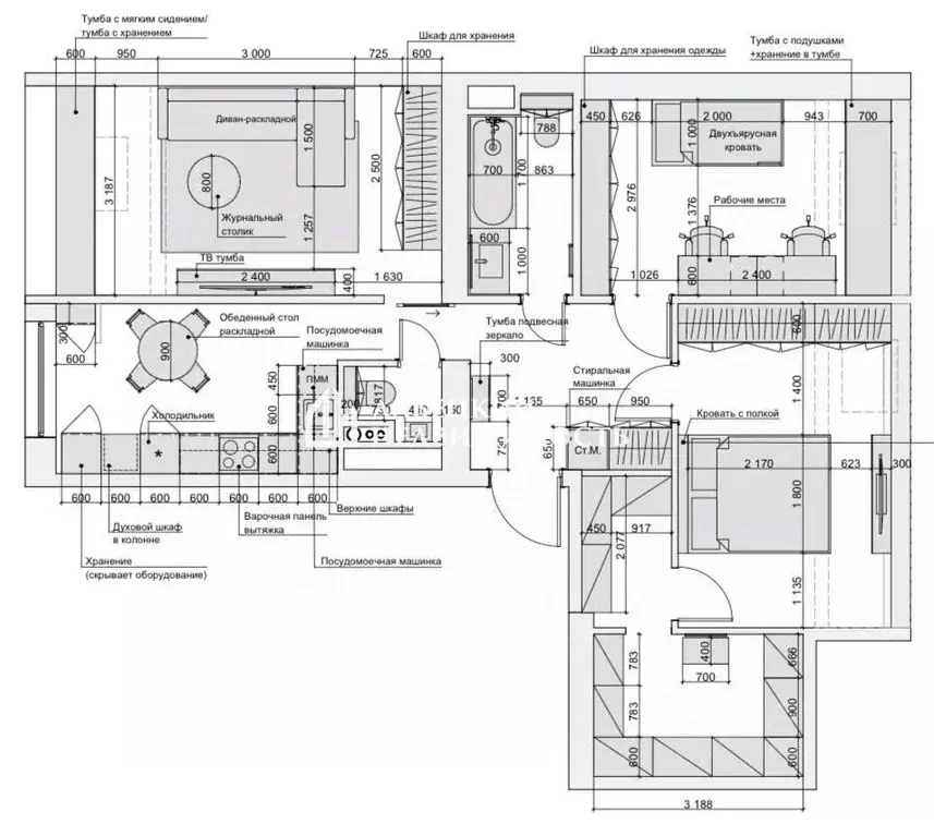 3-к кв. Московская область, Дмитровский муниципальный округ, с. ... - Фото 2