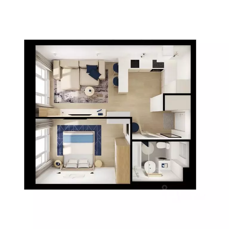 1-к кв. Московская область, Котельники Парковый мкр, Белая Дача Парк ... - Фото 2