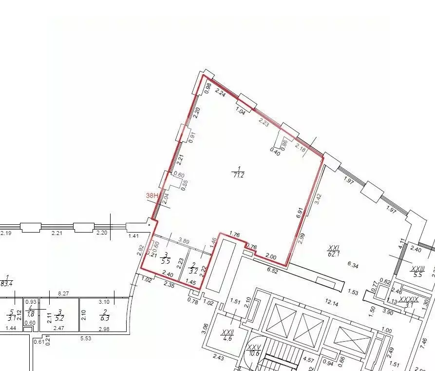 Торговая площадь в Москва Нагатинская наб., 10А (80 м) - Фото 1