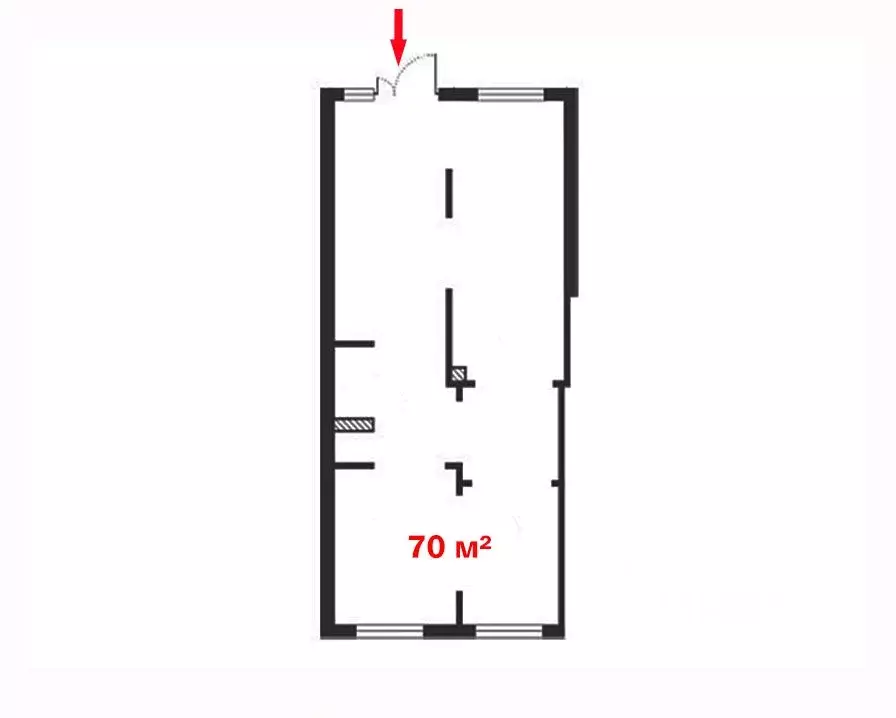 Торговая площадь в Санкт-Петербург дор. Муринская, 10к1 (70 м) - Фото 2