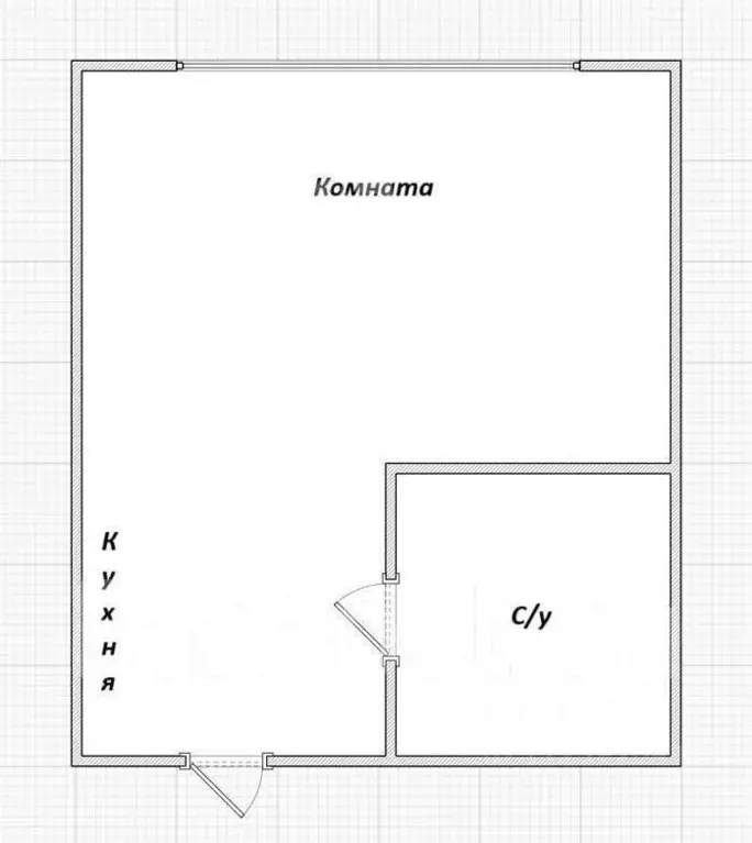 Студия Приморский край, Владивосток Некрасовская ул., 48 (23.3 м) - Фото 1