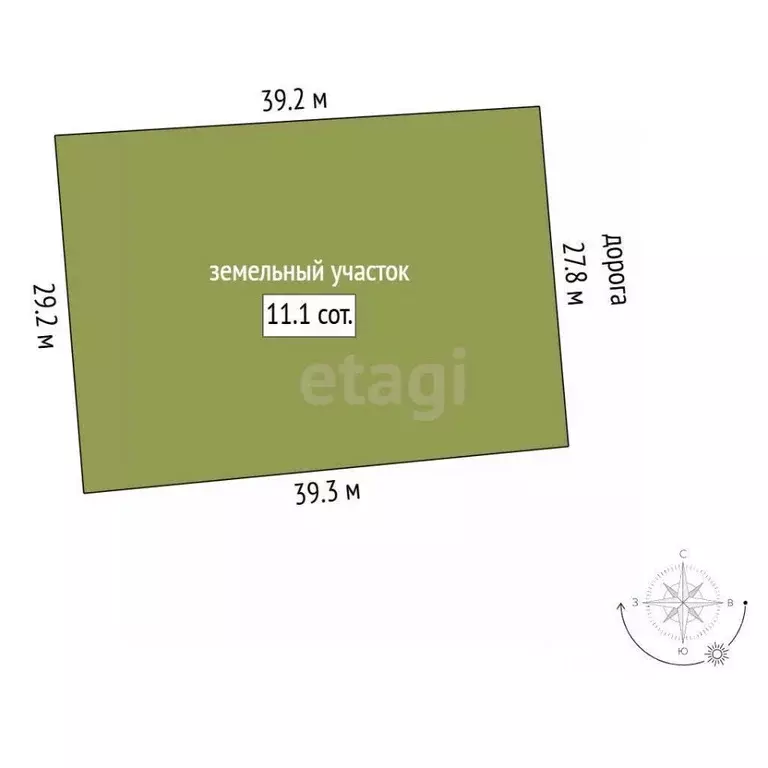 Участок в Крым, Симферопольский район, с. Укромное ул. Солнечная (11.0 ... - Фото 2