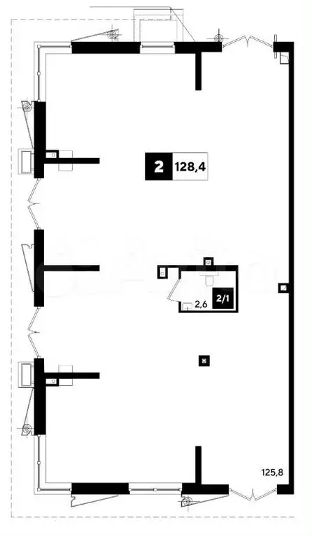 Продам офисное помещение, 128.4 м - Фото 0