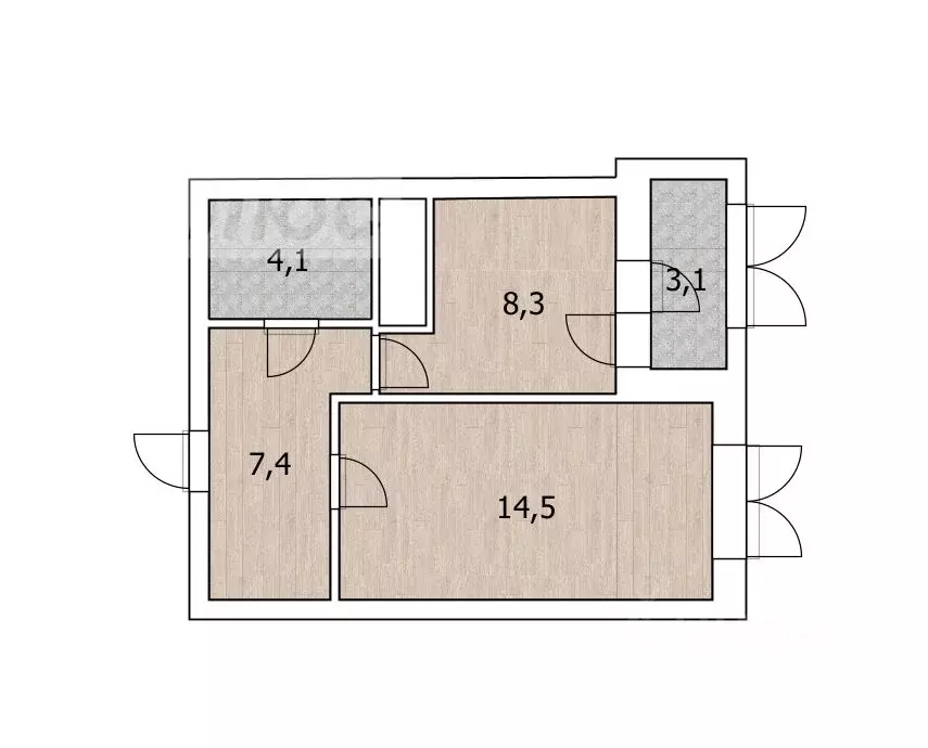 1-к кв. Башкортостан, Уфа ул. Кирова, 130 (35.9 м) - Фото 1