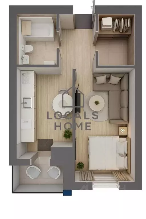 1-к кв. Рязанская область, Рязанский муниципальный округ, с. Дядьково ... - Фото 1