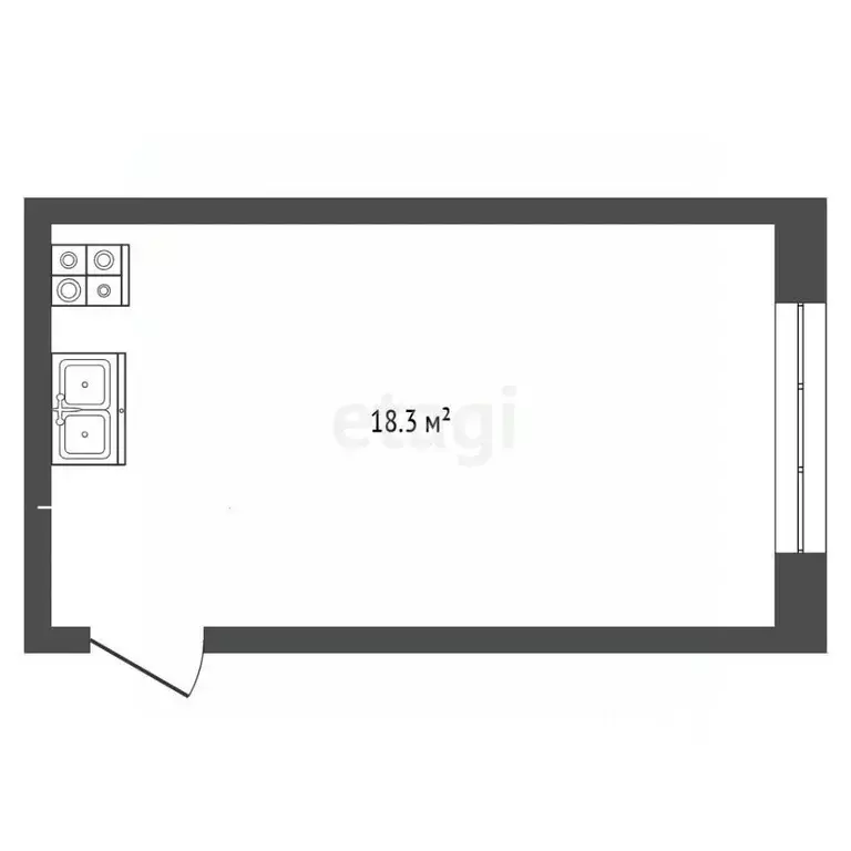 Комната Забайкальский край, Чита ул. Шилова, 42 (18.3 м) - Фото 1