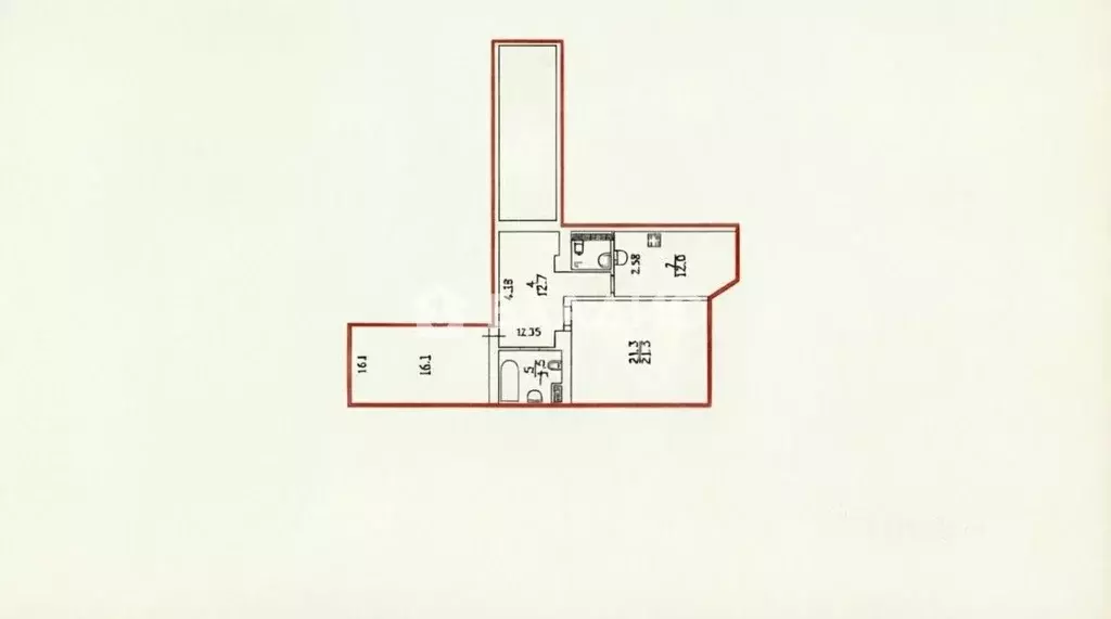 2-к кв. Санкт-Петербург ул. Савушкина, 128к1Б (68.4 м) - Фото 2