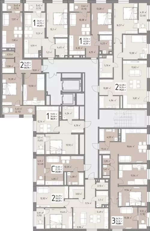 Студия Краснодарский край, Краснодар ул. Михаила Барибана (23.58 м) - Фото 1