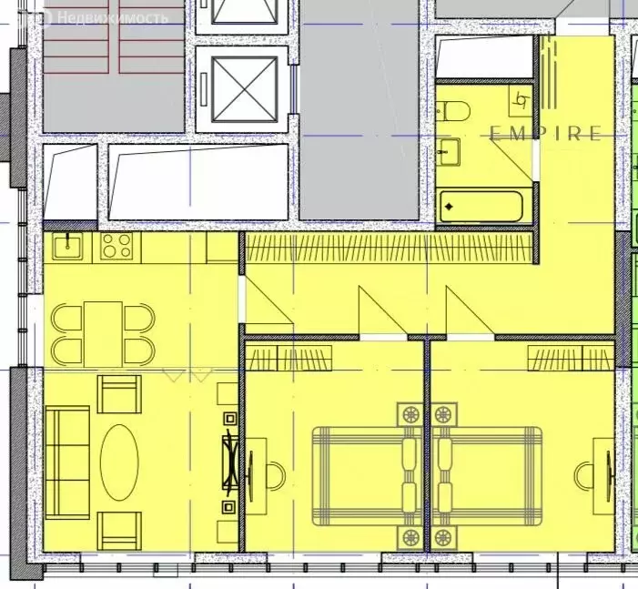 2-комнатная квартира: Грозный, улица Сайпуддина Шарпудиновича ... - Фото 1