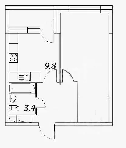 1-к кв. Москва ул. Константина Федина, 5 (41.2 м) - Фото 1