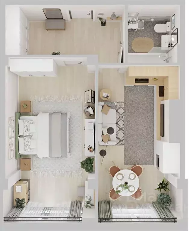 1-к кв. Ставропольский край, Ессентуки  (53.5 м) - Фото 1