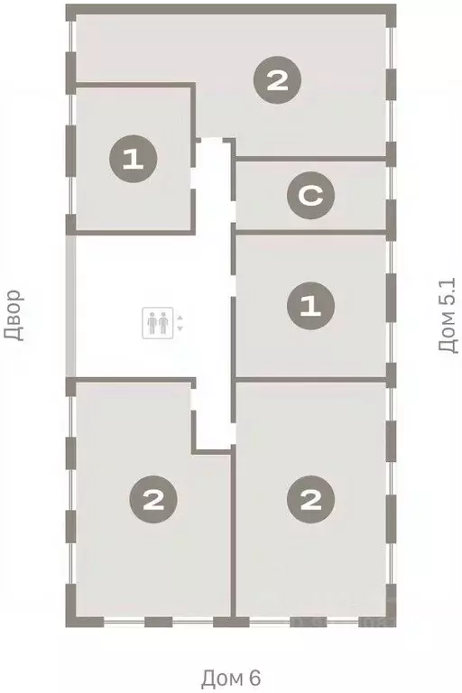 2-к кв. Тюменская область, Тюмень Мысовская ул., 26к2 (73.91 м) - Фото 1