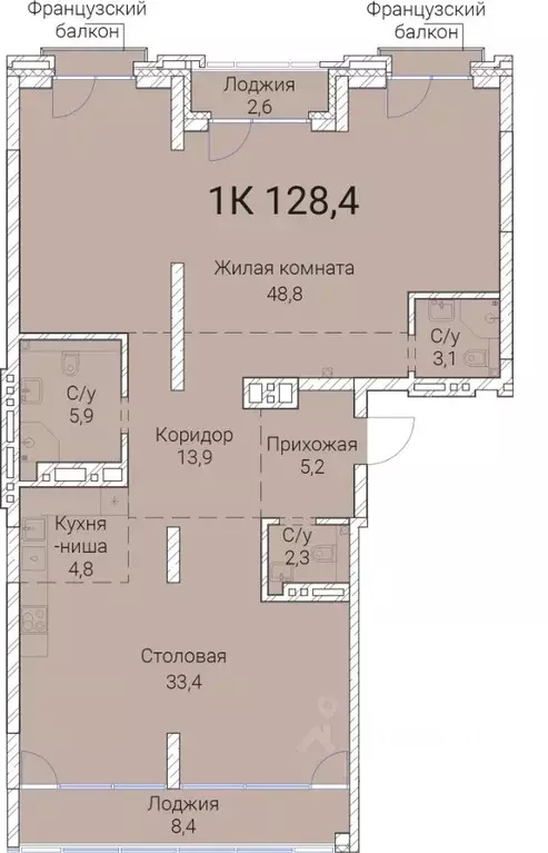 1-к кв. Новосибирская область, Новосибирск Овражная ул., 2А (128.4 м) - Фото 0