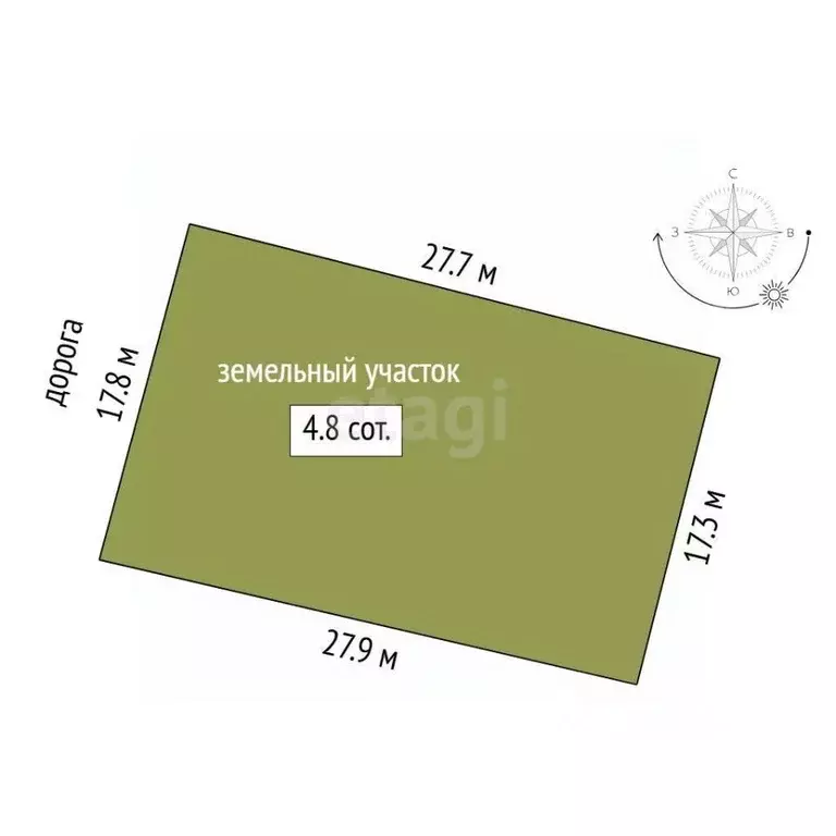 Участок в Тюменская область, с. Ярково  (4.82 сот.) - Фото 2