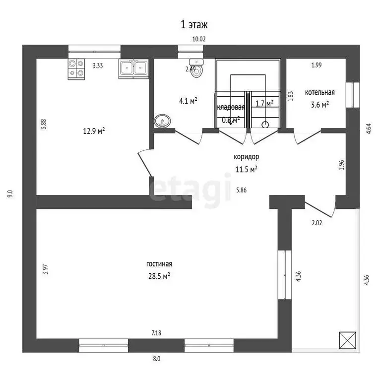 Дом в Миасс, улица Некрасова (133.6 м) - Фото 1