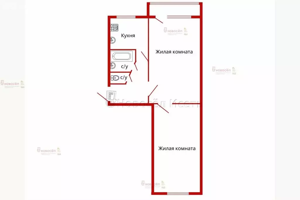 2-комнатная квартира: Екатеринбург, улица Луначарского, 87 (46 м) - Фото 0