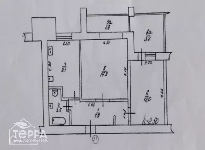 Продаётся 2-к квартира, 55.3 м - Фото 1