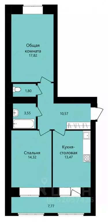 2-к кв. Мордовия, Саранск ул. Филатова, 11 (65.42 м) - Фото 0