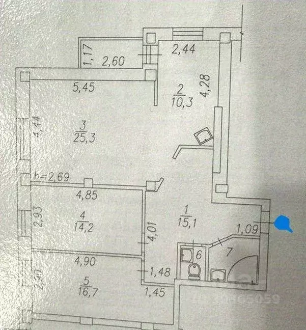 3-к кв. Кемеровская область, Новокузнецк Запорожская ул., 21 (90.0 м) - Фото 1