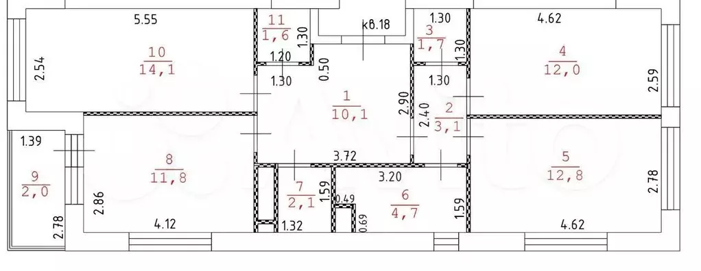 3-к. квартира, 74 м, 3/25 эт. - Фото 0