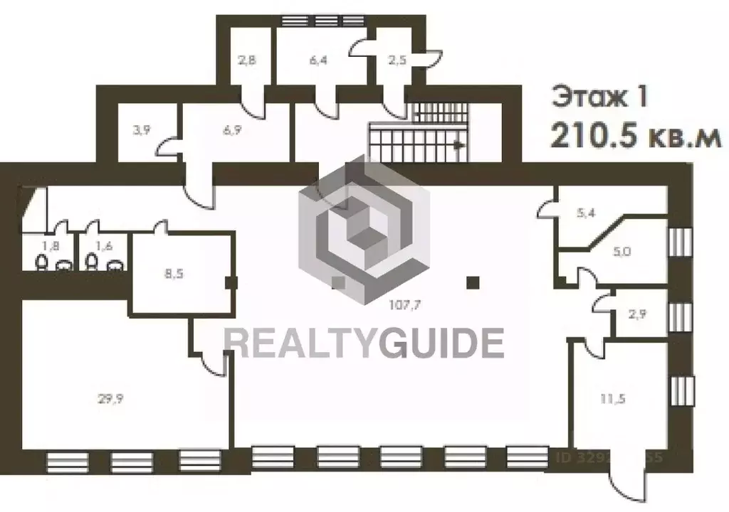 Офис в Москва Озерковская наб., 12 (211 м) - Фото 1