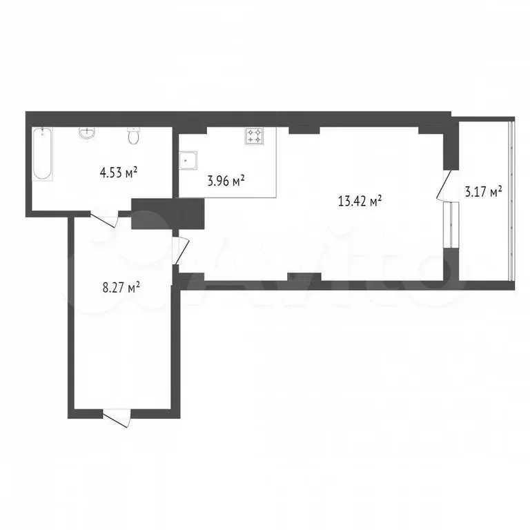 Квартира-студия, 30 м, 12/25 эт. - Фото 0