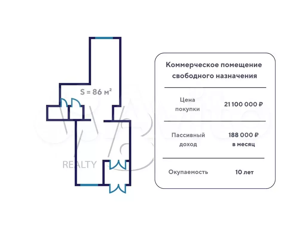 Продажа, помещение под ароматный мир, 86 м, окуп - Фото 0