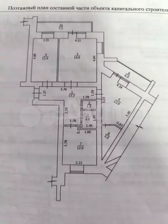 3-к. квартира, 77 м, 5/10 эт. - Фото 0