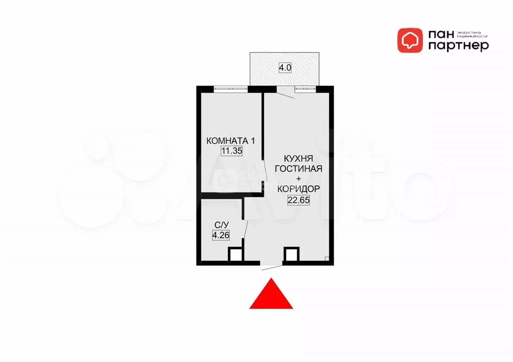1-к. квартира, 40 м, 5/16 эт. - Фото 0