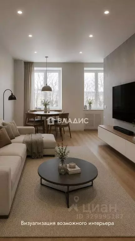 2-к кв. Санкт-Петербург Каменноостровский просп., 81Г (65.6 м) - Фото 1