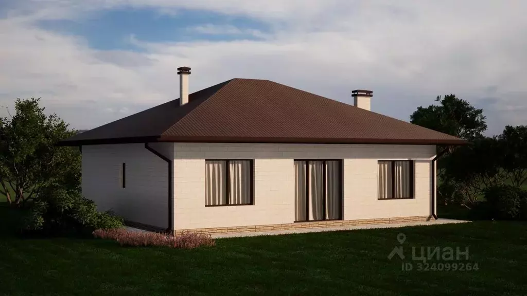 Дом в Крым, Симферопольский район, Мирновское с/пос, Домостроитель ... - Фото 1