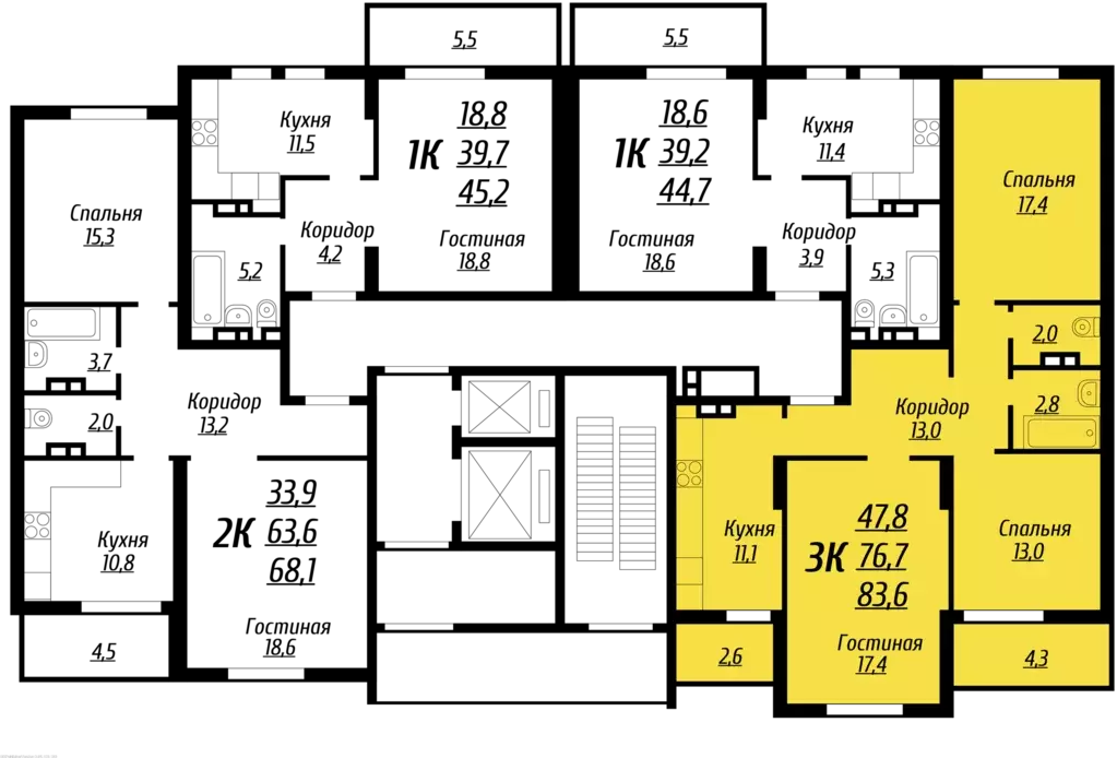 Продаётся 3-к квартира, 76.7 м - Фото 1