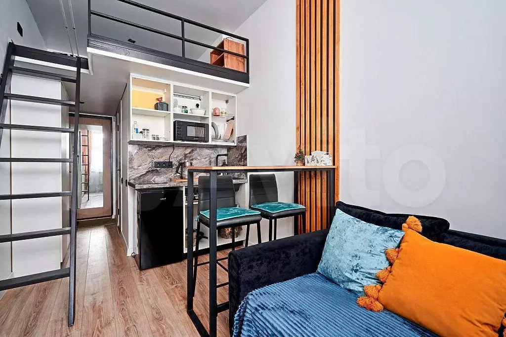 Квартира-студия, 15,5 м, 1/8 эт. - Фото 1